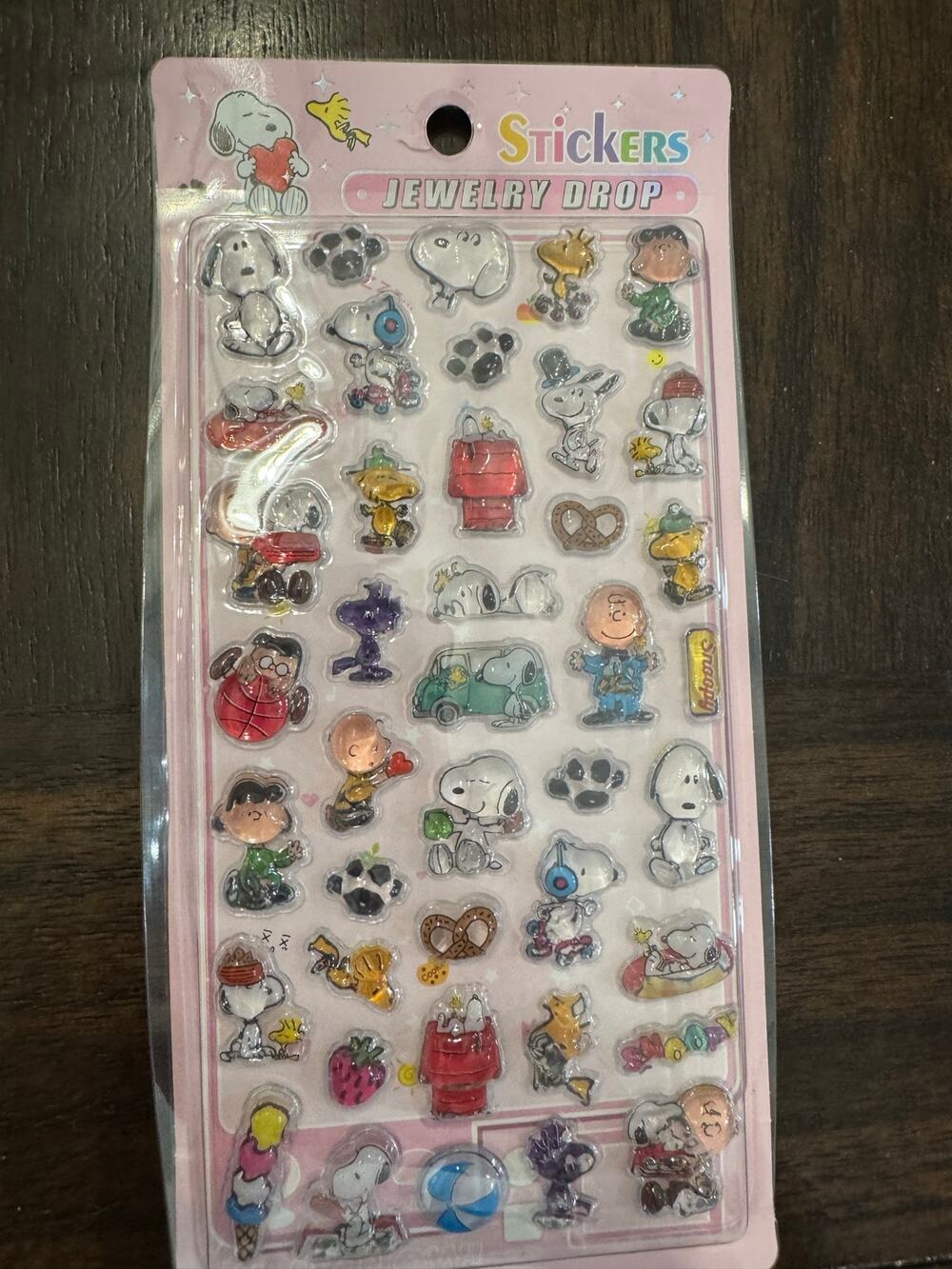 Peanuts Snoopy and friends 3D stickers with various characters and designs